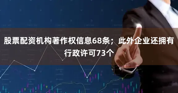 股票配资机构著作权信息68条；此外企业还拥有行政许可73个